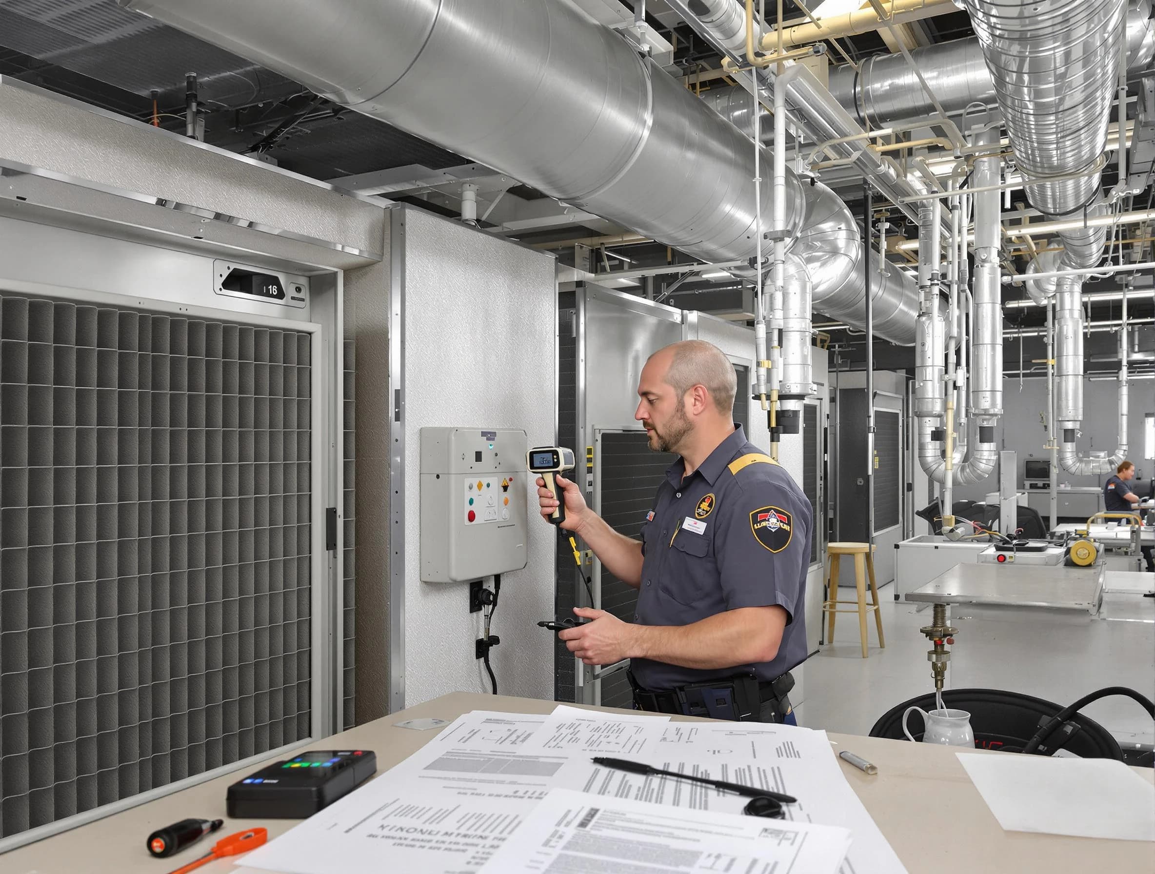 Professional filter system inspection by Hendersonville Air Duct Cleaning in Hendersonville