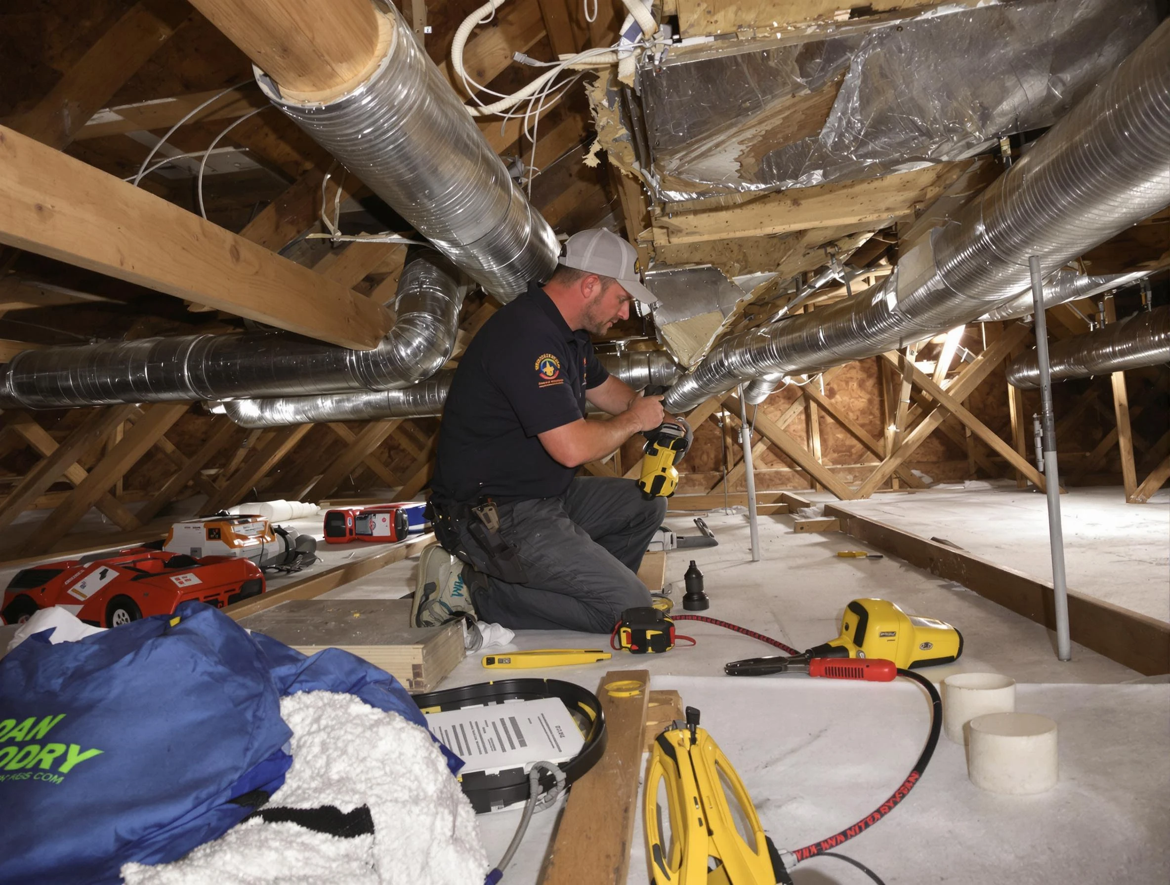Professional air duct repair by Hendersonville Air Duct Cleaning in Hendersonville