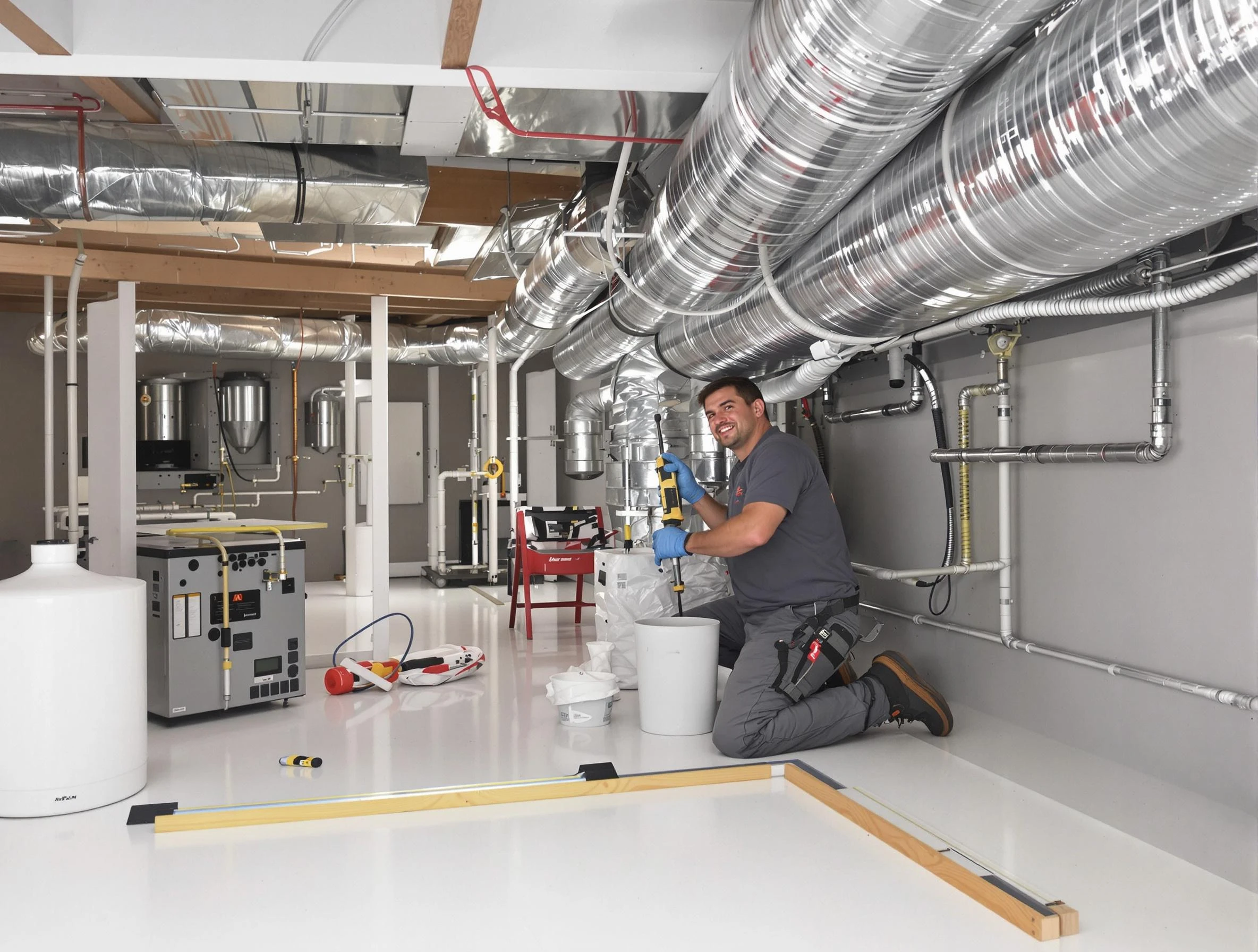 Professional duct sealing service by Hendersonville Air Duct Cleaning in Hendersonville