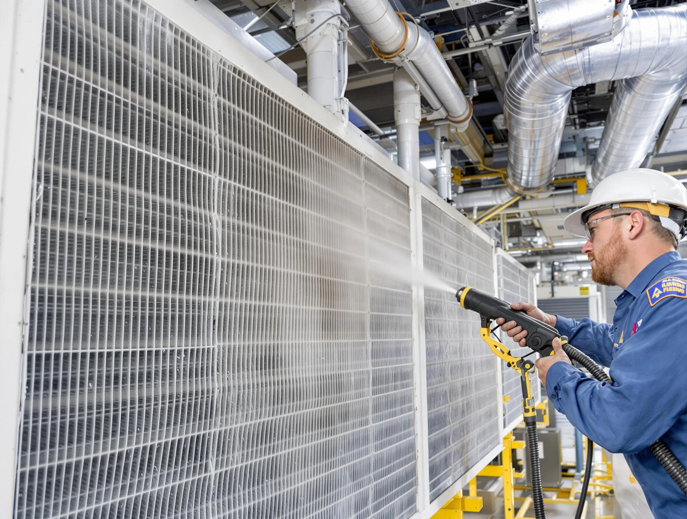 Professional commercial coil cleaning by Hendersonville Air Duct Cleaning in Hendersonville